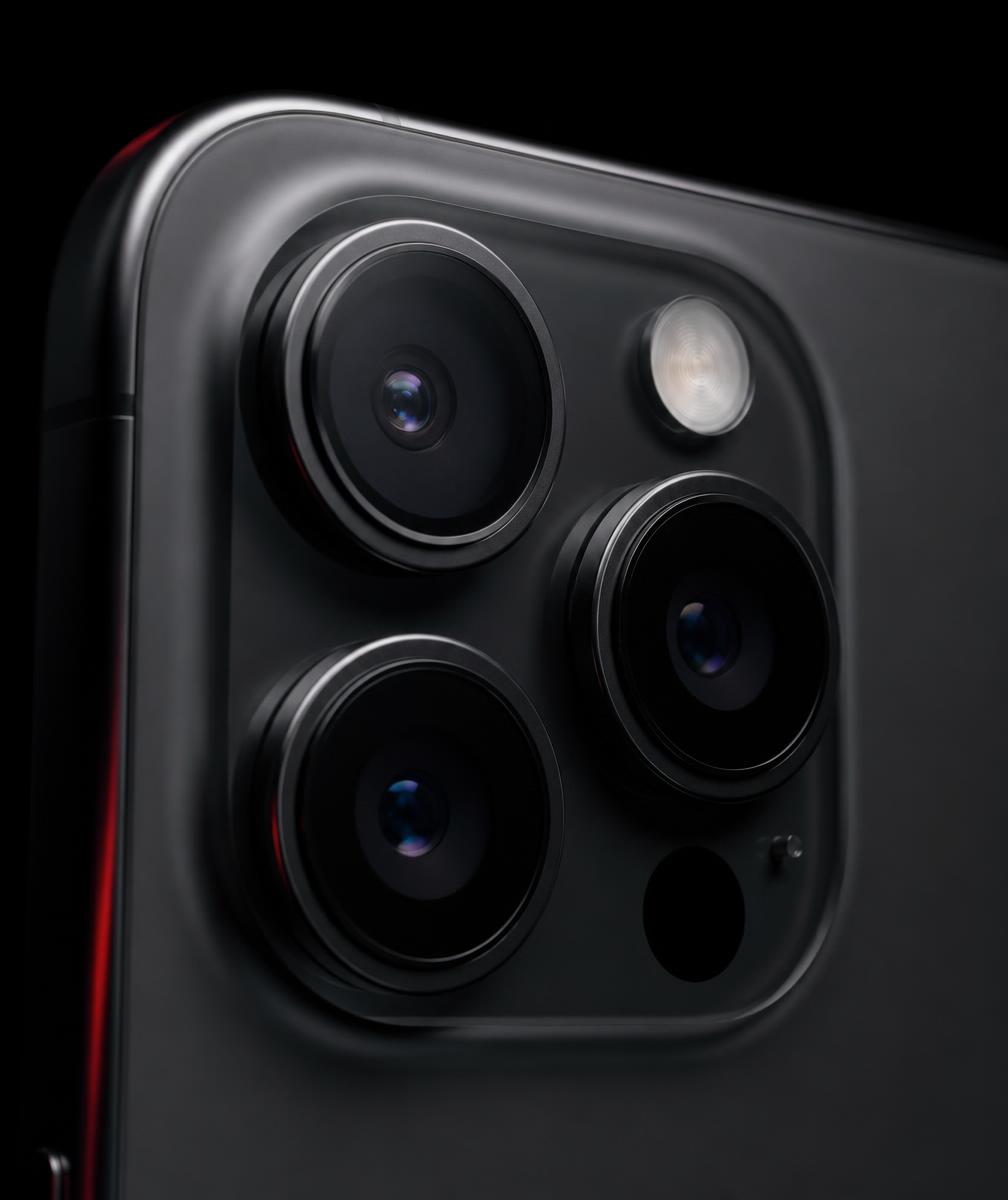 Detalhe das câmeras de um iPhone avaliado pelo Padrão Nexa